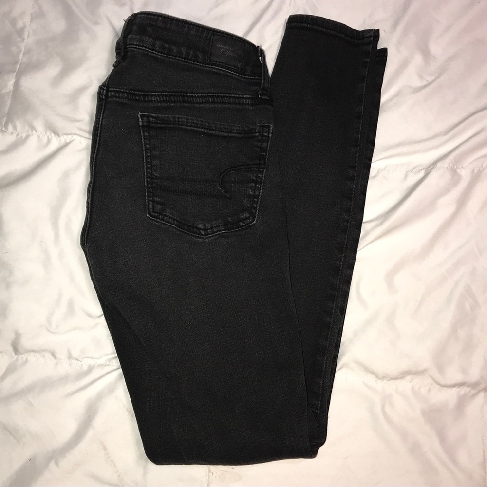 American Eagle ripped skinny jeans